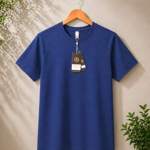 Premium Half Sleeve Solid Navy color T-shirt