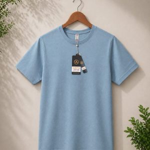 Premium Half Sleeve Solid Mist Gray color T-shirt